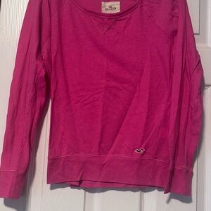 Hollister Vibrant Pink Crew Neck Top